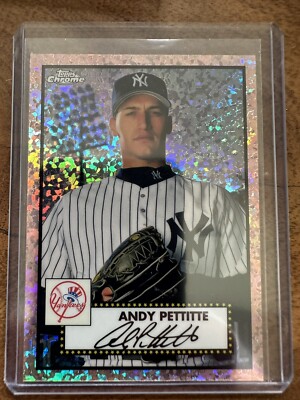 Andy Pettitte 2021 Topps Chrome Platinum Anniversary Rose Mini Diamonds /75