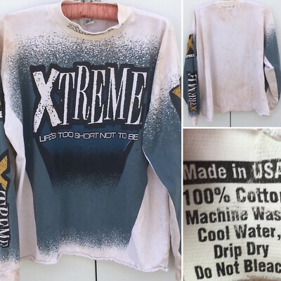 Vintage XTREME Lifes's Too Short Not To Be Motocross T-Shirt
