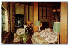 c1950's St. Clair Inn Interior View St. Clair Michigan MI Vintage Postcard