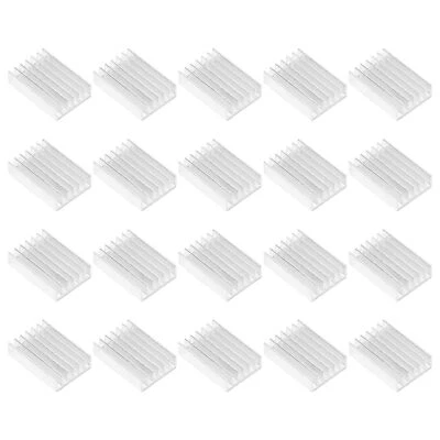 20 x Aluminium Kühlkörper Kühlrippe Kühler 20mmx14mmx6mm für Spannungswandler IC - Bild 1 von 4