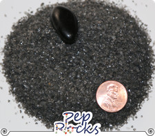 Black Obsidian - Crushed Coarse Gemstone Sand. Great for Art, Jewelry, Inlay
