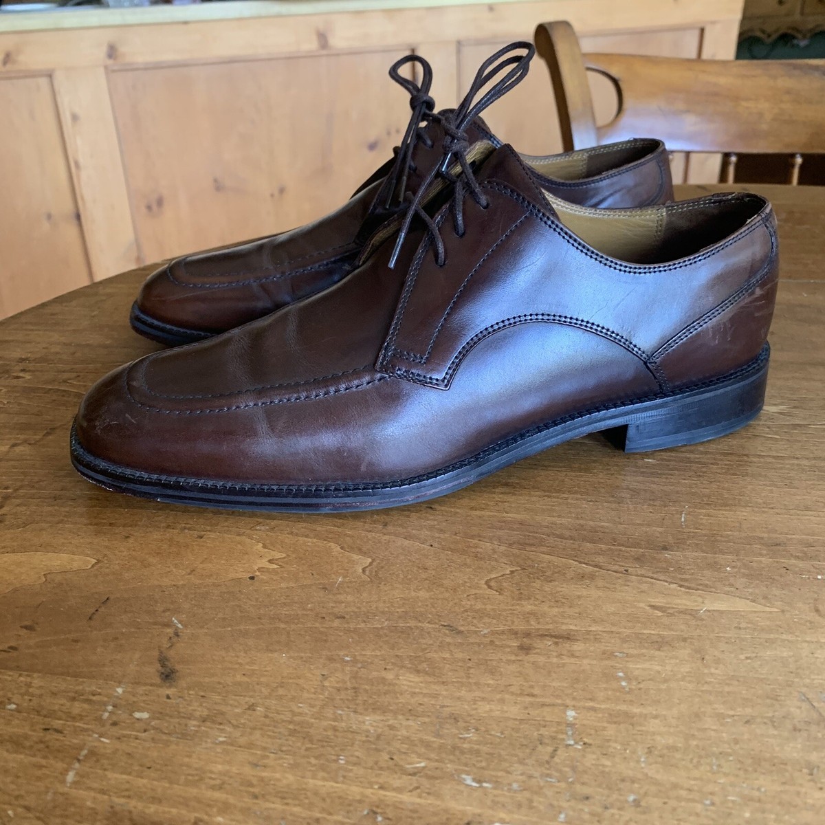 COLE HAAN Jay Grand Brown Sz 11 M Men Apron-Toe Leather Dress Shoe Oxfords COLE HAAN GRAND. OS JAY MENS 10 M LEATHER GRAND CAP OXFORD  main image 4