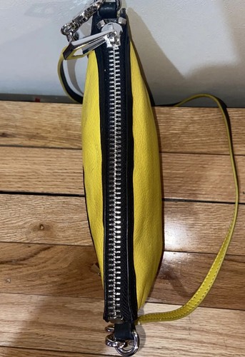 🌻Botkier Cruz Crossbody Purse Yellow And Black Crossover Shoulder Bag Handbag - Picture 7 of 11