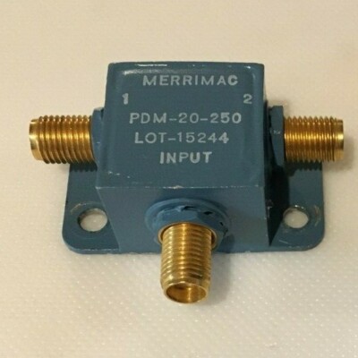 Merrimac RF Power Divider Microwave  PDM-20-250  Combiner 10-500 MHz SMA