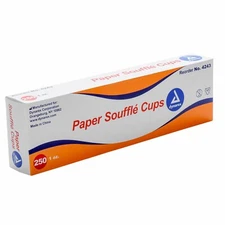 Paper Medicine Souffle Cups 1 Oz White Dynarex # 4243