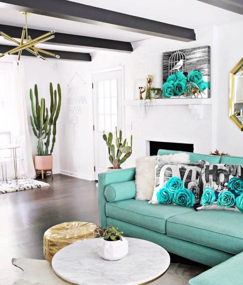 Teal accessories for the home deals