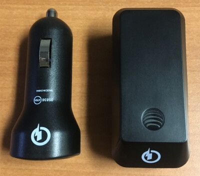USB Wall Charger and Car Charger Qualcomm Quick Charge 2.0 Folable Blades AT&T