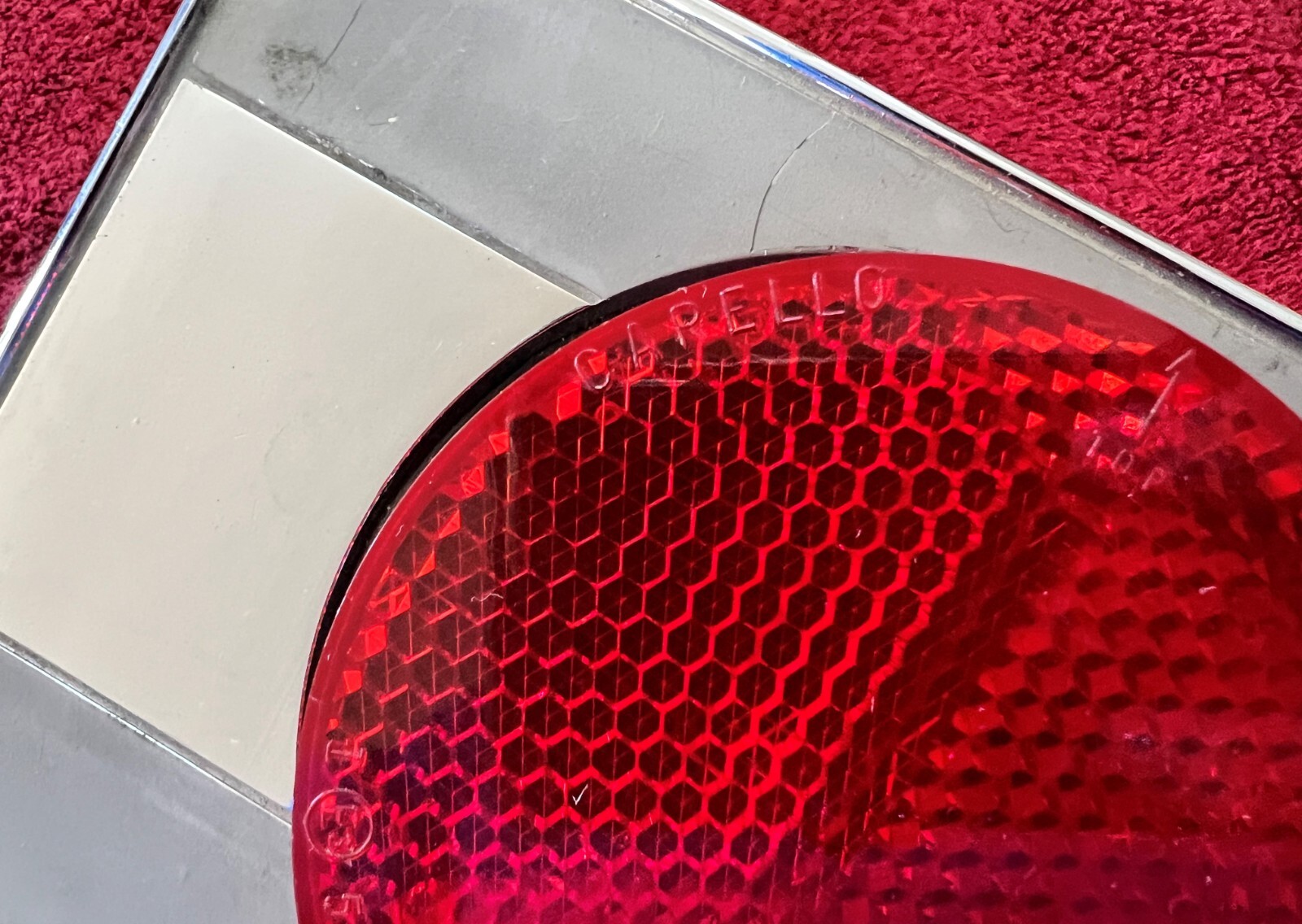 Ferrari 365 tail light bezel set ORIGINAL - left and right side