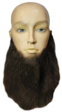 8" Wavy Full Beard - Human Hair - Lacey Wigs