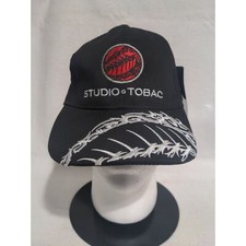 Studio Tobac Black Hat Cigars Baseball Golf Cap Tobacco - Pre-owned