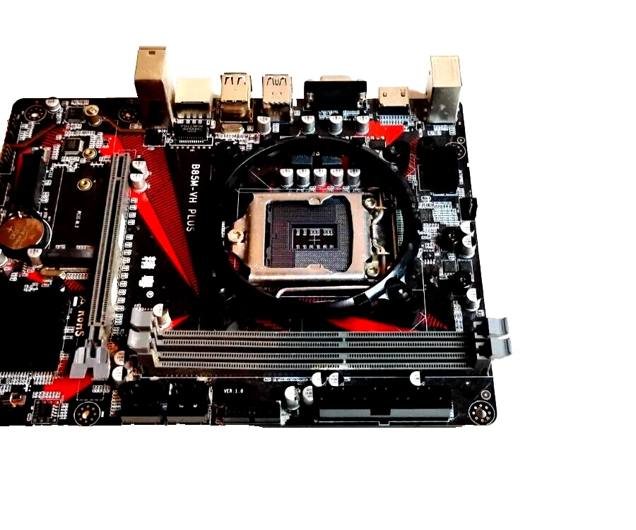 JGINYUE B85M-VH PLUS LGA1150 M-ATX DDR3 Motherboard | Tested + Reliable - Image 2 of 4