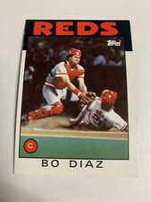 1986 Topps Cincinnati Reds Bo Diaz