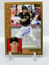 2019 Topps 1984 Topps Autograph gold auto Kevin Newman #'d 26/50 RC 