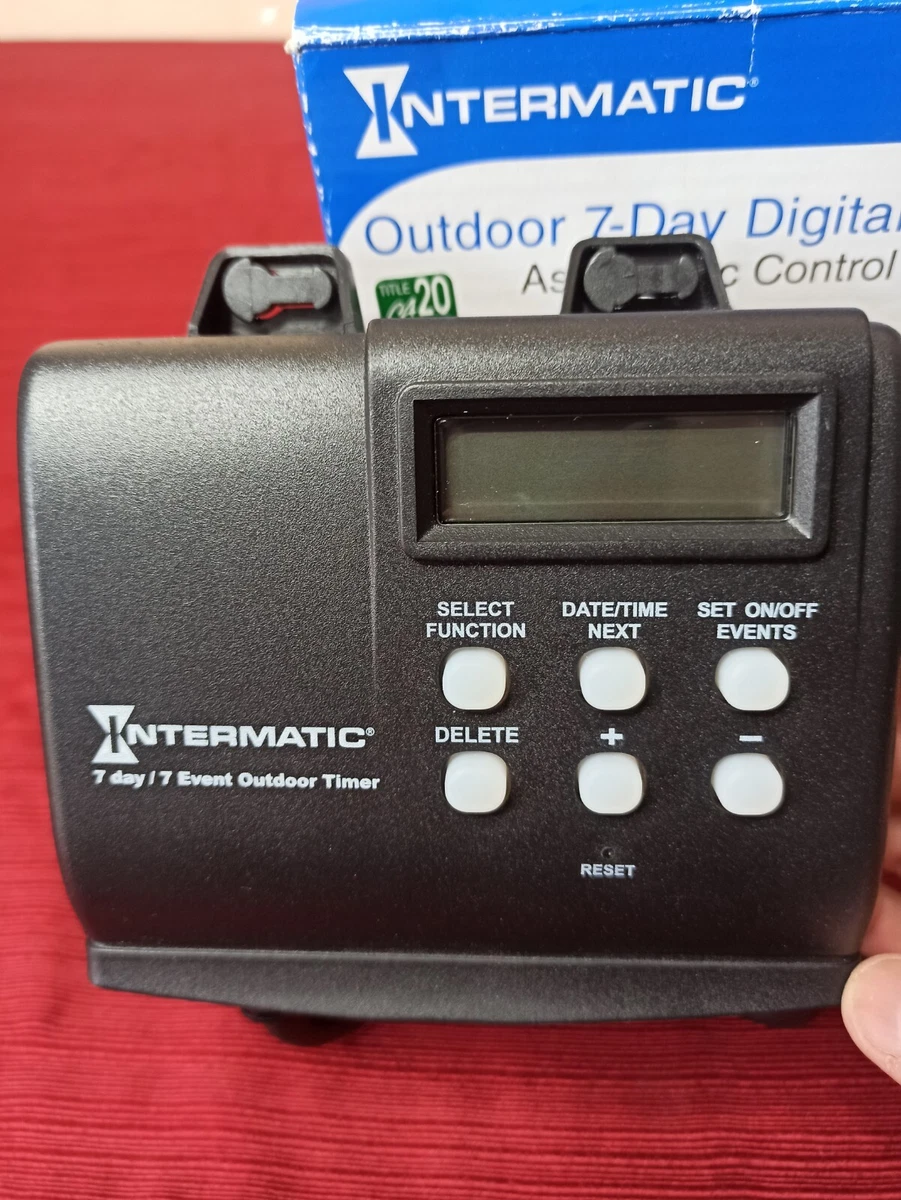 Intermatic 15 Amp Digital Residential Hardwired Lighting Timer Manual