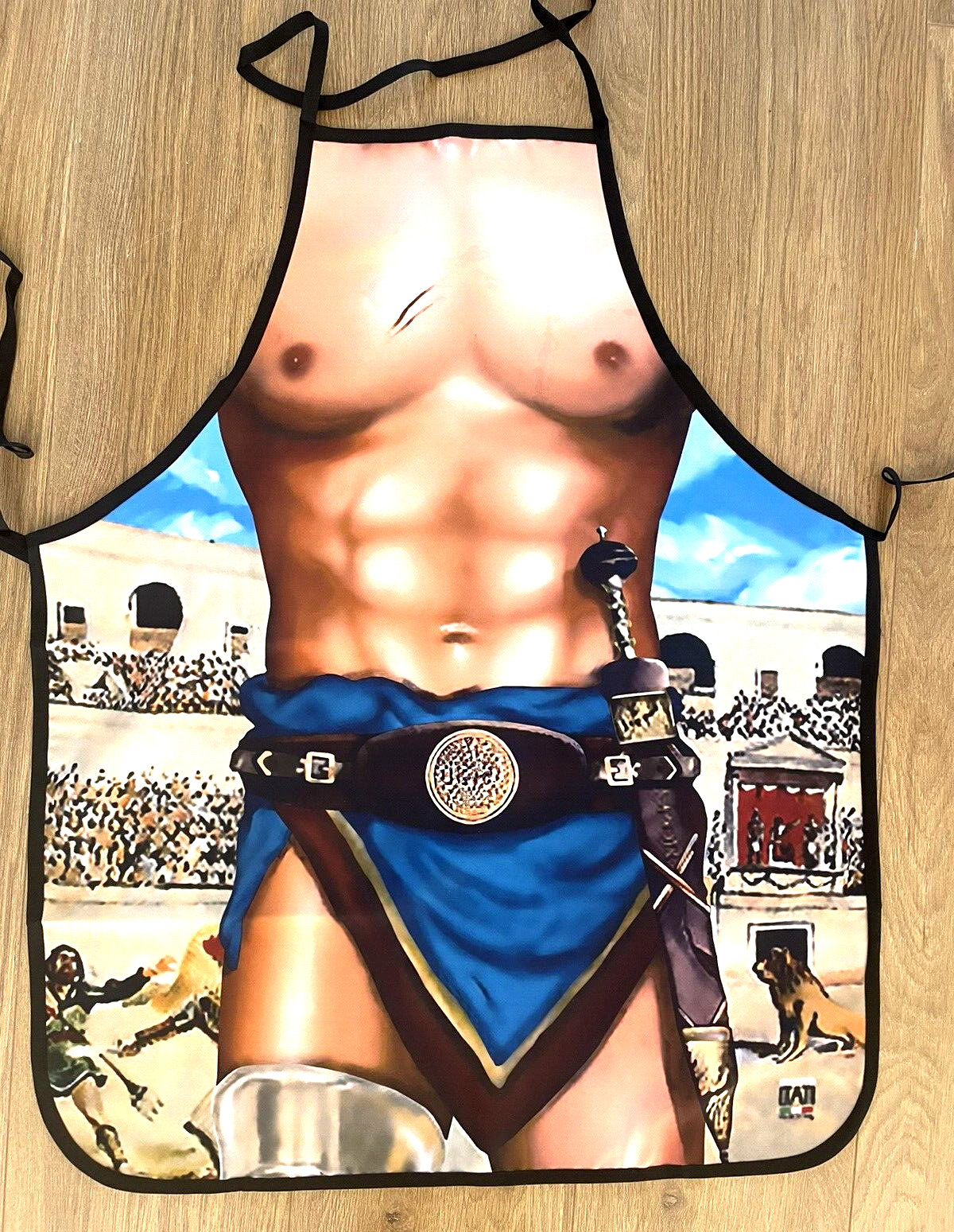 Roman, Gladiator  Apron Kitchen Chef Novelty Cooking BBQ Funny Aprons