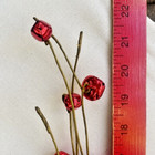 Red Jingle Bell Twig 22" Branch Spray Pick Tall Long Christmas Decor Ball Berry — photo 3