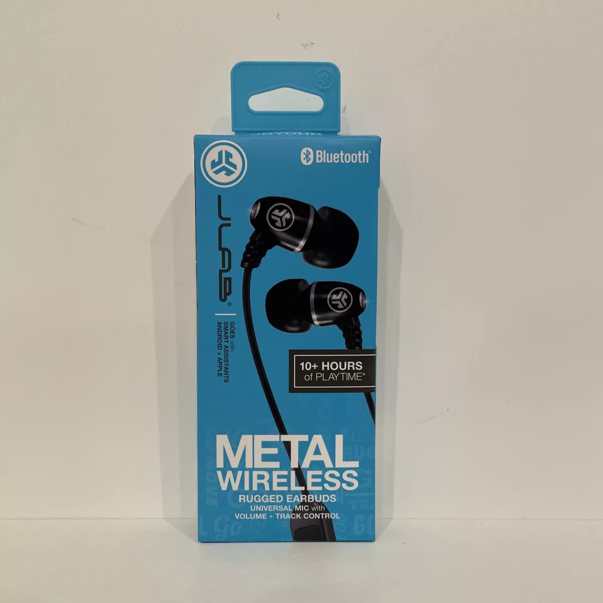 JLab Metal Wireless Rugged Earbuds w MIC Volume Track Control 10