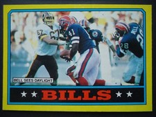 NFL 383 Team Leaders Buffalo Bills Topps 1986