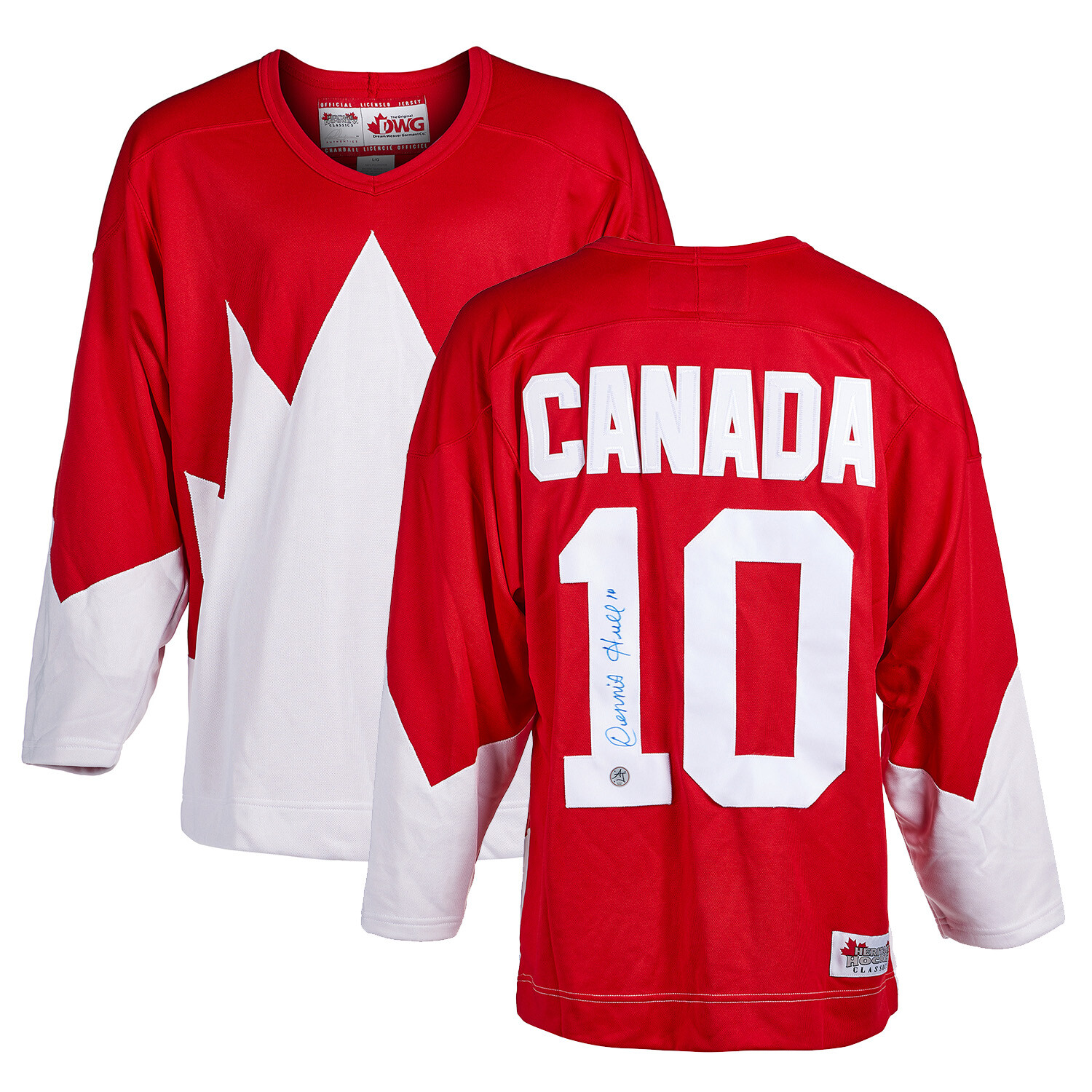 Dennis Hull 1972 Summit Series Signed Team Canada Hockey Jersey eBay
