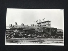 RPPC Real Photo Postcard Erie Railroad No. 2537 K1 Train Locomotive Jersey City