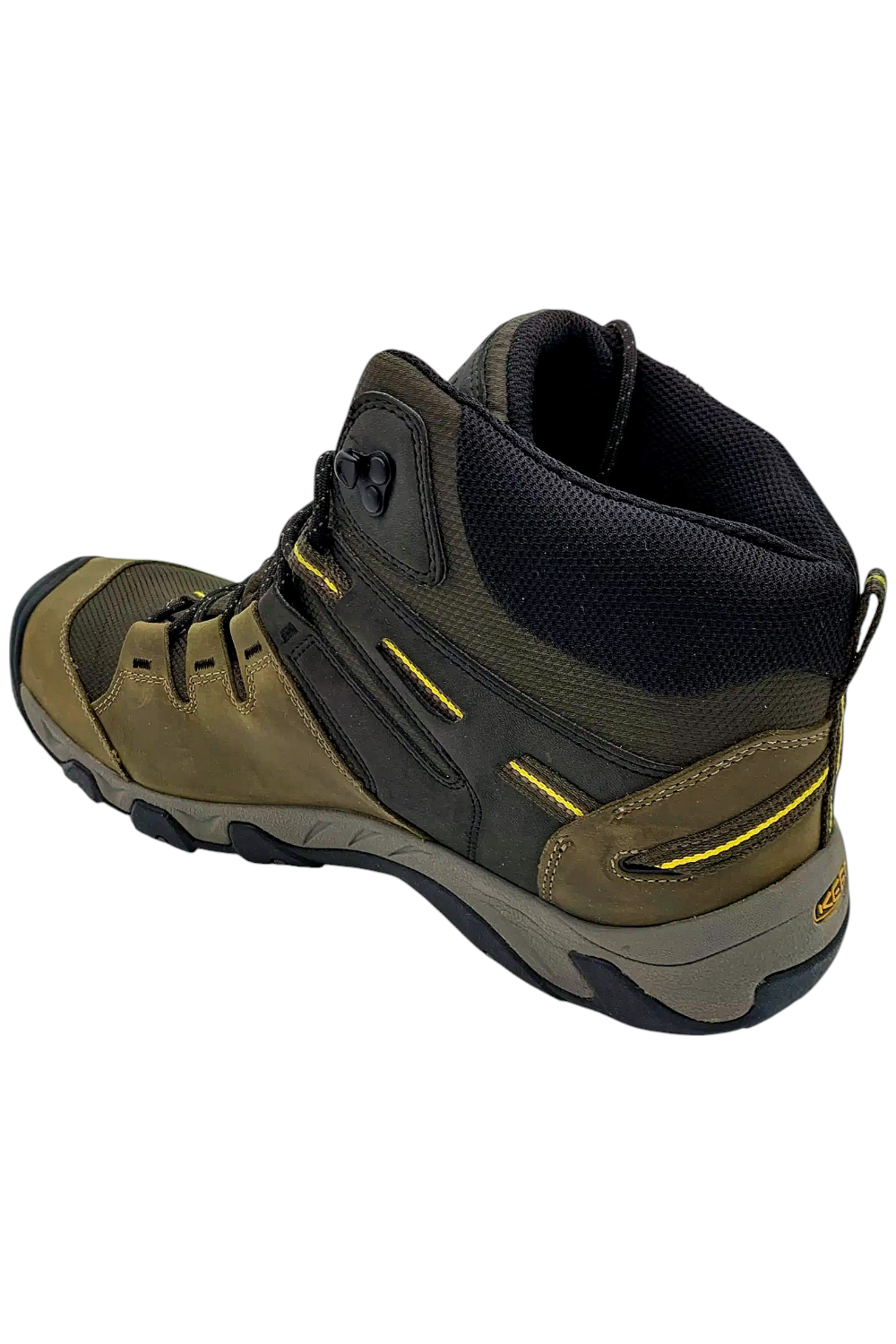 KEEN Scarpe da Escursionismo Uomo Steens Impermeabili Nero Oliva Keen