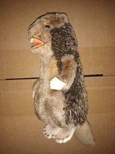 Vintage Beaver Mohair Plush Doll Stuffed Animal 7" 1990s RARE Lifelike