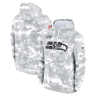 AUTHENTIC Nike Seattle Seahawks 2024 Salute to Service Club Pullover Hoodie