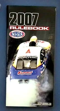 2007 NHRA NATIONAL HOT ROD ASSOCIATION  DRAG RACING RULE BOOK