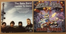 BETA BAND Rare 2004 Set of 2 DOUBLE SIDED PROMO POSTER FLAT for Heroes CD MINT 