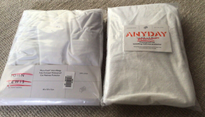 x John Lewis Waterproof Cot Mattress Protectors 60 x 120 x