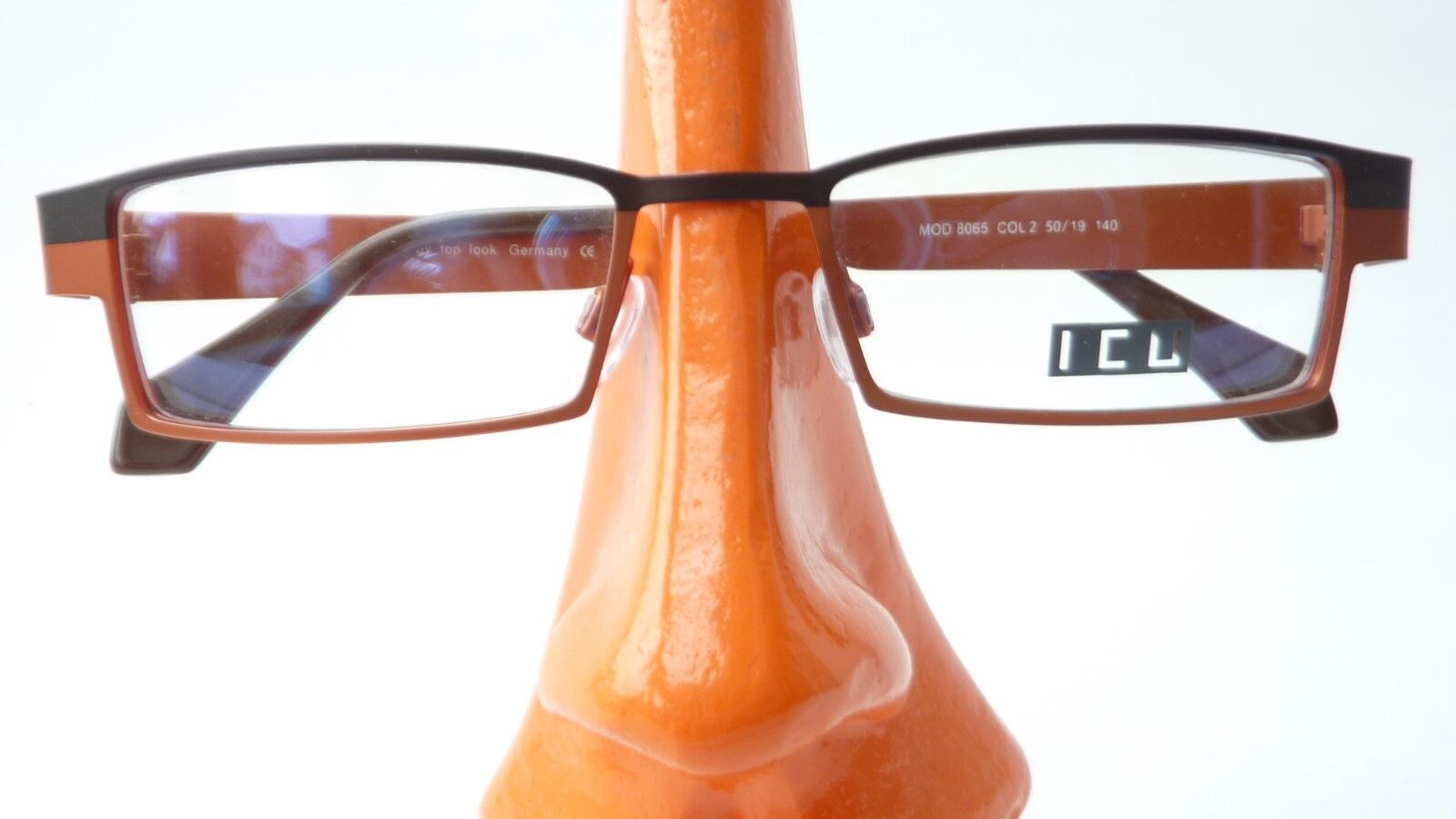 Oprawka na okulary brązowa Ramka Metalowa ramka Okulary o kanciastym wąskim kształcie Gr M Popularna nowa praca