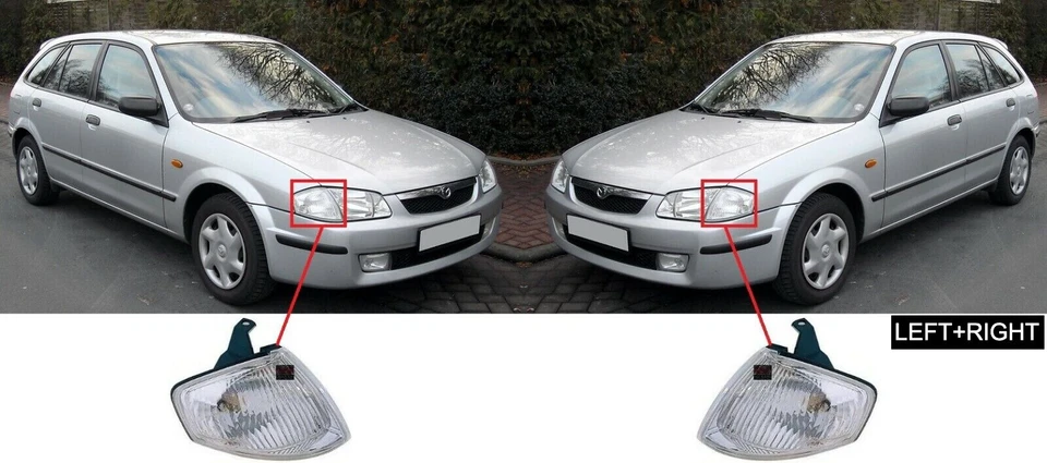 JUEGO X 2 piezas luces de esquina MAZDA 323 323F 98-00 intermitentes TYC Foto 2 de 4