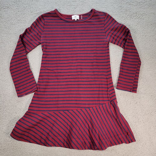 Kinly Womens Directional Stripe Dress Red Blue Size XS