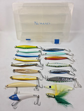 Lot of 14 Iron Surface Yo-Yo Jigs Lures ~ Tady (45, 4/0, C), 6X Salas, SUMO ~Box