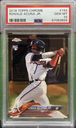 2017 Topps Chrome Ronald Acuna Jr. PSA 10🔥🔥🔥🔥