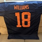 Caleb Williams UNSIGNED CUSTOM Stitched Sewn Blue Jersey XL