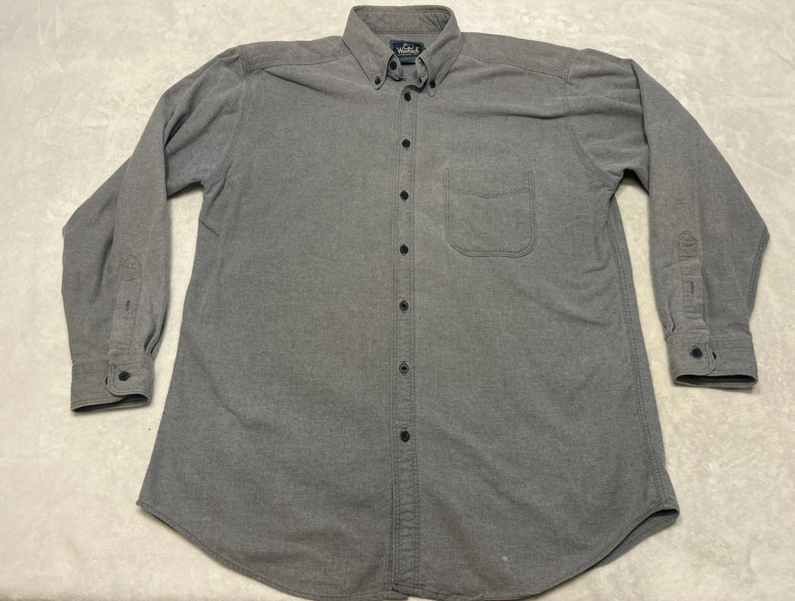 Vintage Woolrich Shirt Men’s Large Cotton Flannel Button Outdoor Casual Workwear