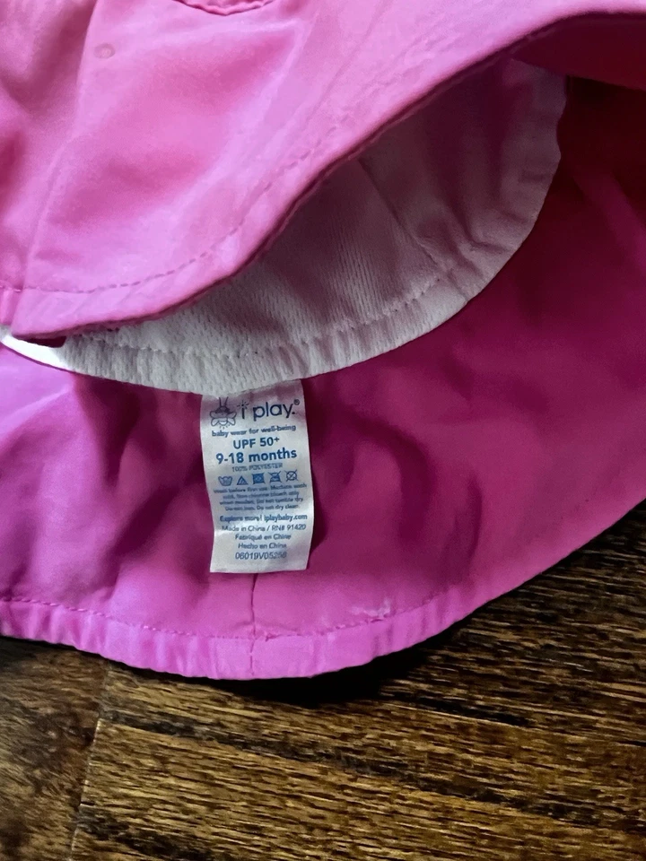 Sombrero i Play Sol Verano Rosa Caliente Niñas 9-18 Meses Foto 4 de 4