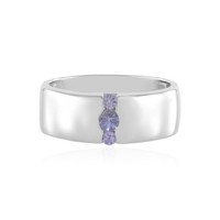 Cavill Tansanit Ring 0,19Ct Silber 925 Damen Platinierung Blau Lila- Echtschmuck