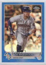 2022 Topps Chrome Logofractor Edition Blue Refractor 3/150 Alex Bregman #44 tw0