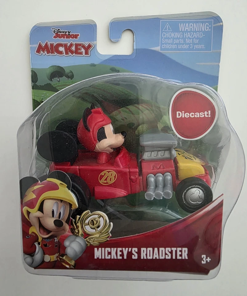 Disney Jr Set of 5 Diecast Roadsters Mickey Minnie Donald & Goofy 2021 - Image 3 of 4