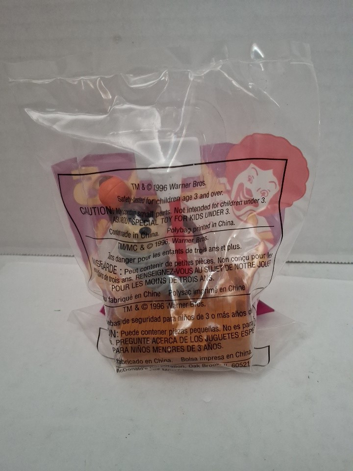 1996 Space Jam McDonalds Happy Meal Looney Tunes Tasmanian Devil Toy #5