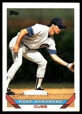 Ryne Sandberg 1993 Topps #3 Chicago Cubs MLB READ FREE SHIPPING AutographDen