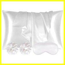 2 Pack Satin Silk Pillowcase, 15.75x31.50inches Silk Pillowcases for Hair and...