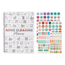 Adhd Cleaning Planner With 2 Sheets Stickers, Cleaning Schedule And Checklist