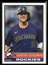 2025 Topps Heritage - Hunter Goodman #217 - Rockies