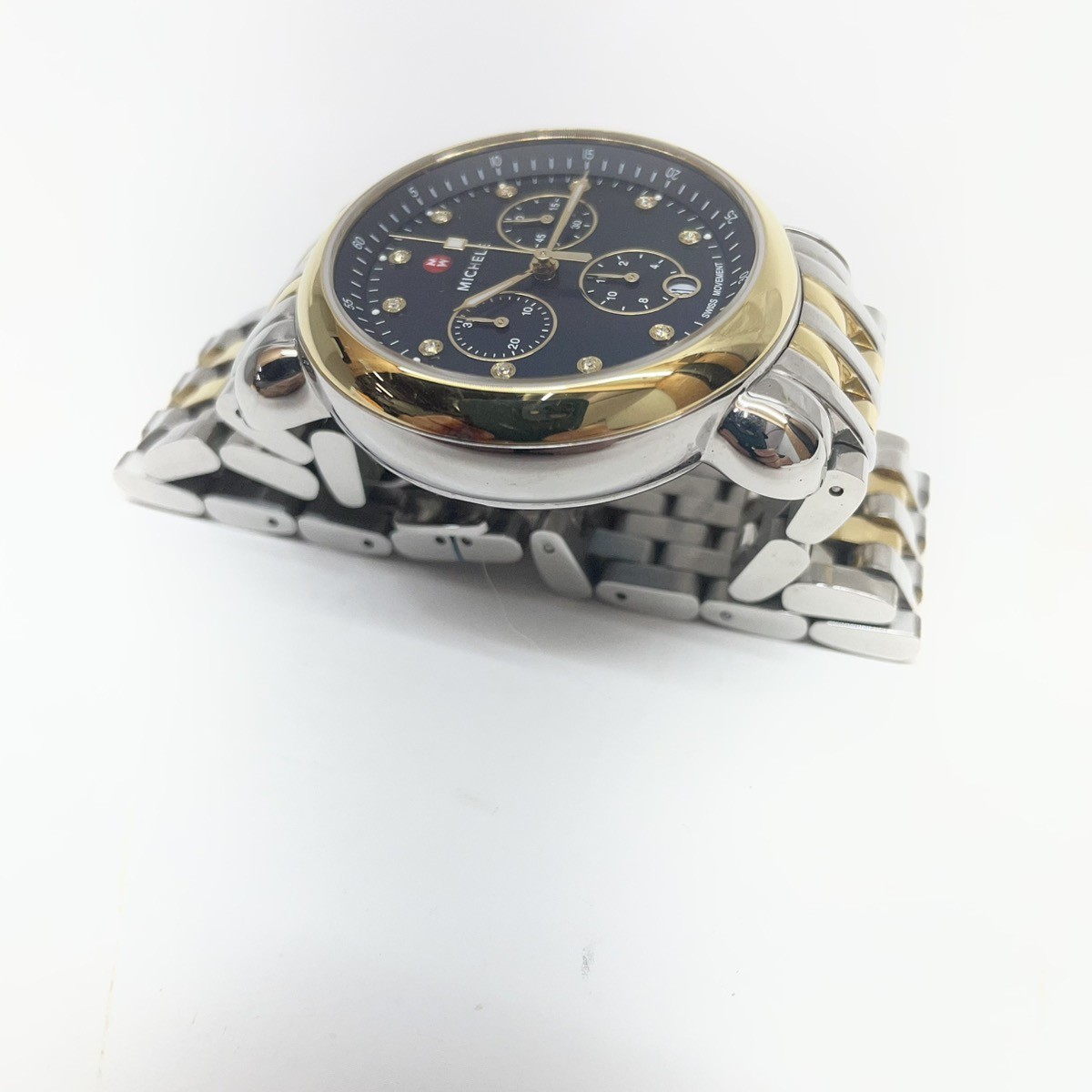 MICHELE CSX BLUE DIAL TWO TONE CHRONOGRAPH WATCH (CMP124248) image 6