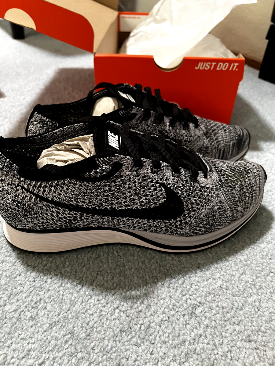 【超超レア】 NIKE ナイキ Flyknit ELETE 29cm Rare Nike Flyknit Racer Oreo 526628-101 Size 9 Mens | eBay