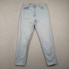 VINTAGE Levis 550 Relaxed Tapered Mom Jeans Womens 12 Long Light Wash 90s