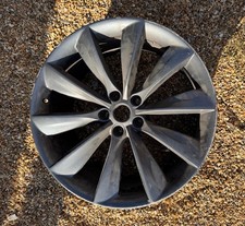 Tesla S 21 Grey Turbine Wheel. Used.